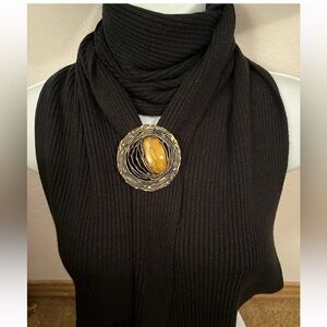 Baltic Amber Brooch Pin